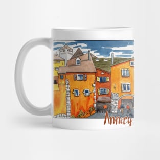 Street Scene Annecy, France Mug